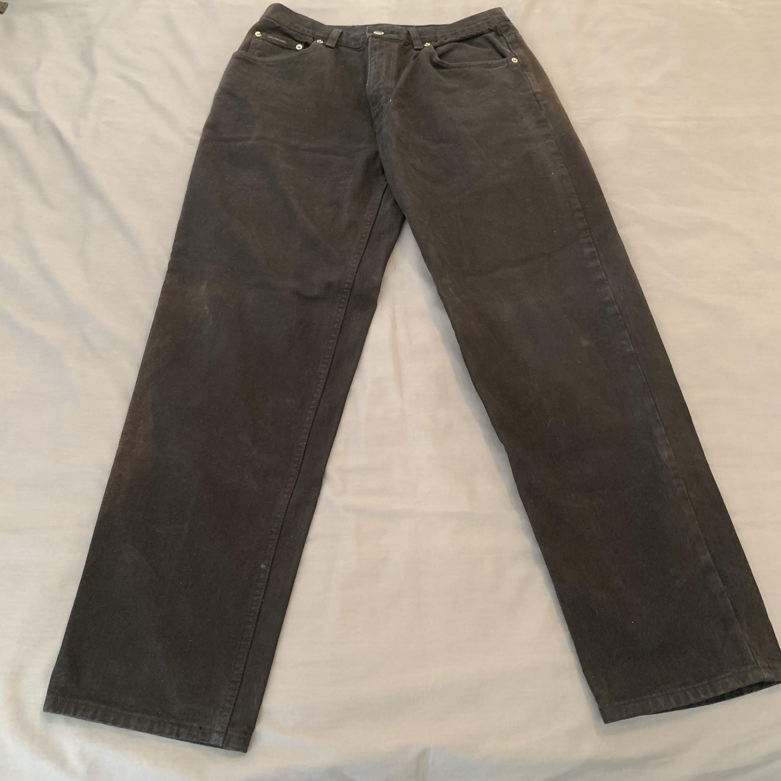 Calvin Klein Jeans Easy Fit Jeans Mens 32×30 Gray Dark Relaxed Straight Pant Y2K