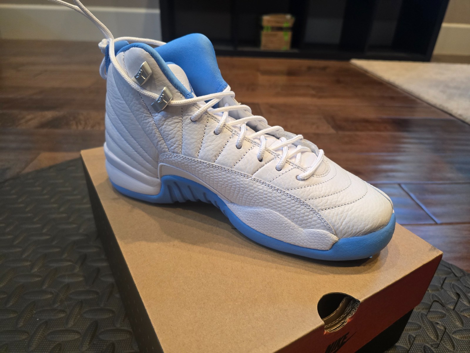 Make an OFFER! Nike Jordan 12 Retro Melo 2025 Size 6Y University Blue/White