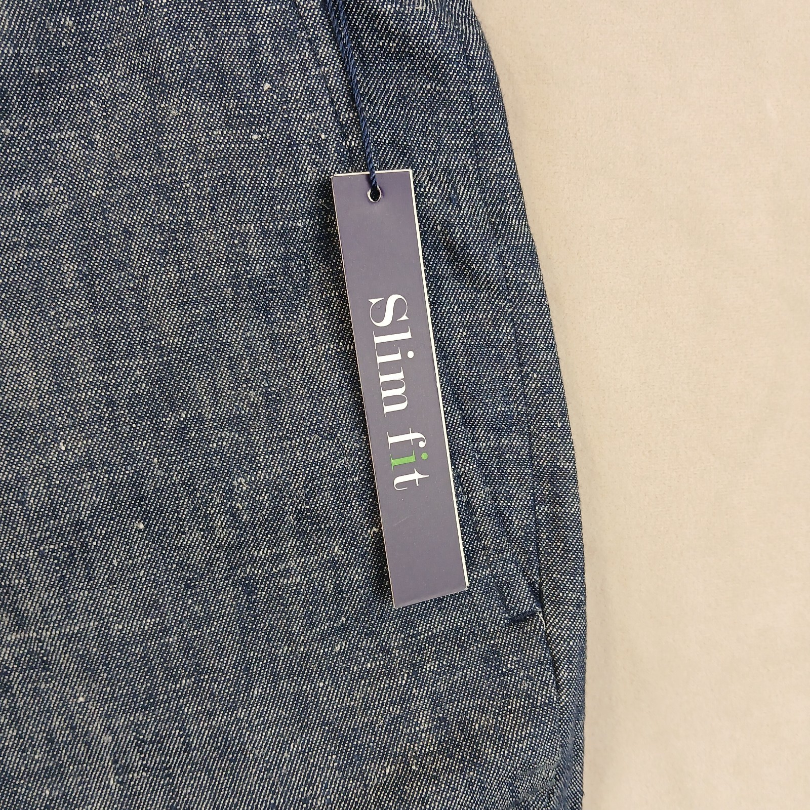 Paisley Gray 40×30 Mens Pants Linen Blend NWT **Actual 38×30 ** Slim Fit