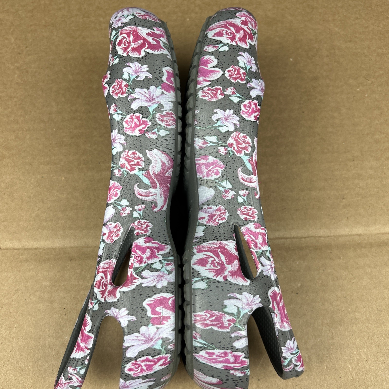 Crocs Womens Kadee Sling Back Floral Ballet Flat Size 9 Comfort Outdoor