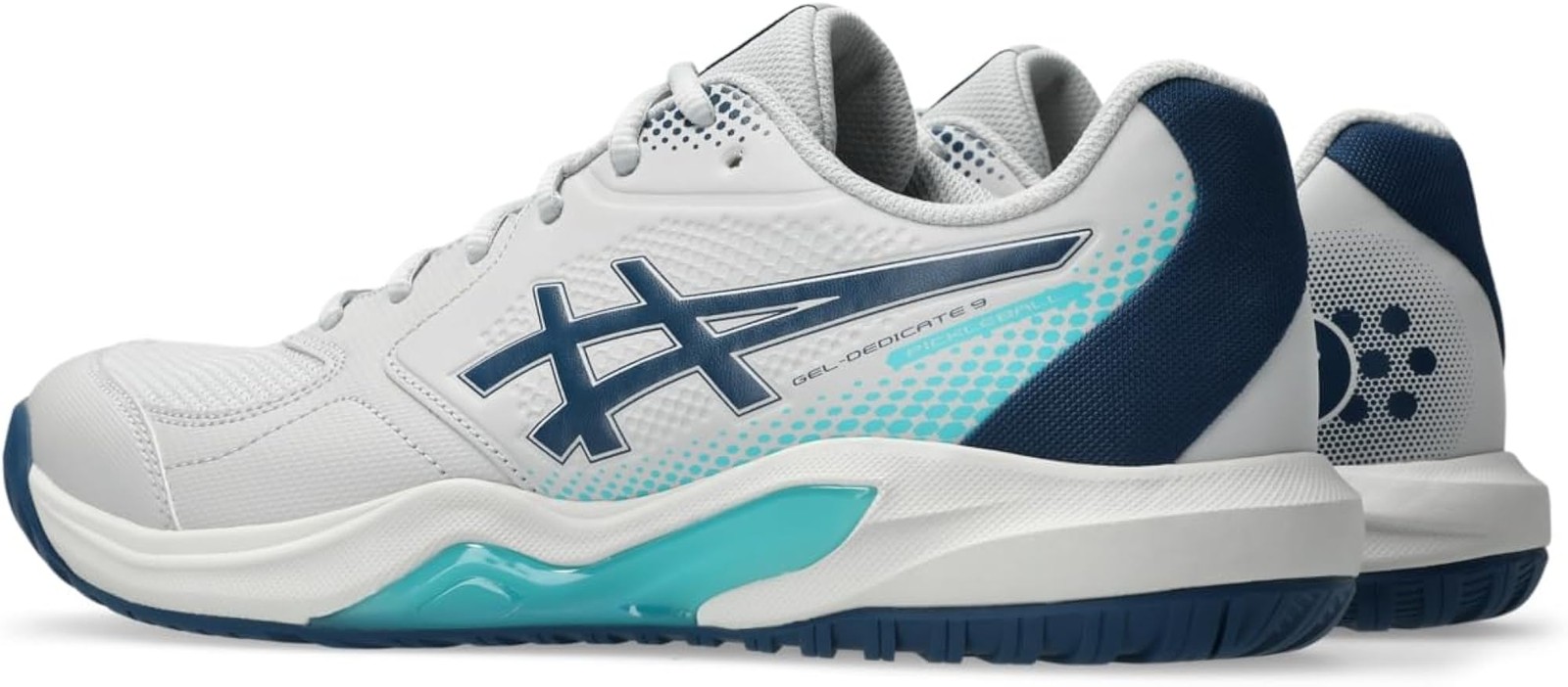 ASICS Men’s Gel-Dedicate 9 Pickleball Tennis Shoes – Concrete/Mako Blue – 7