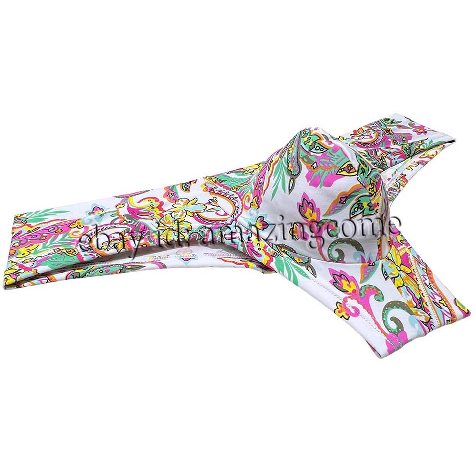Men Printed Brazilian Bikini Underwear Enhance Bulge Pouch Mini Boxer Briefs