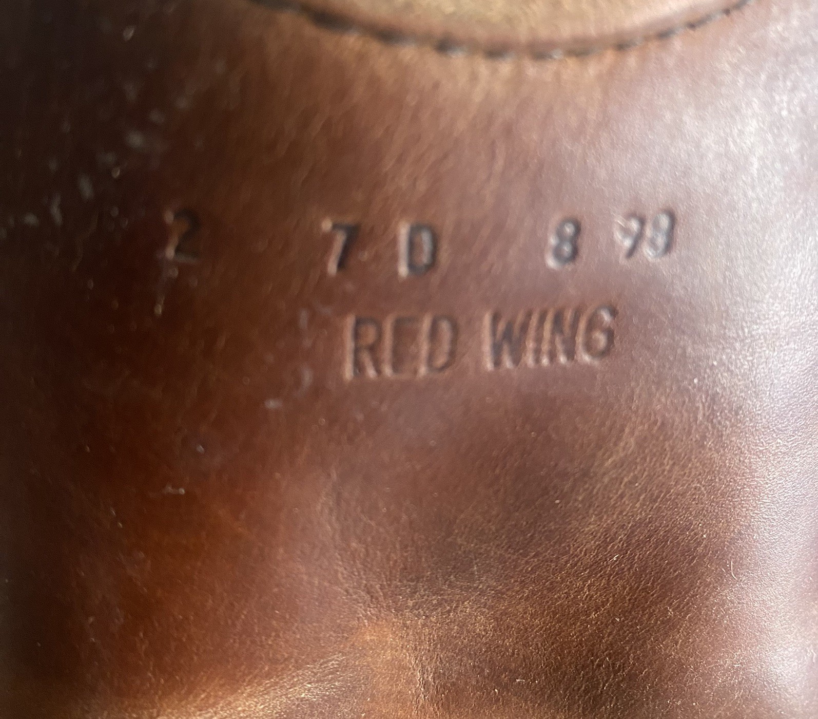RED WING PECOS 8 98 Men’s Leather Size 7D Pull UP.