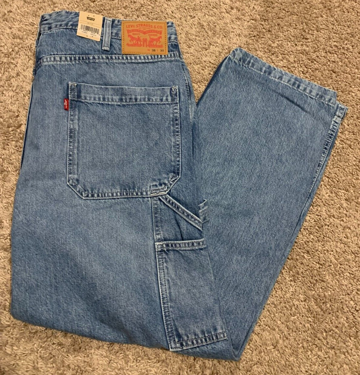 Levi’s Carpenter Jeans Loose Fit Tapered Leg Men’s Sizes NWT RT$69.50 0004