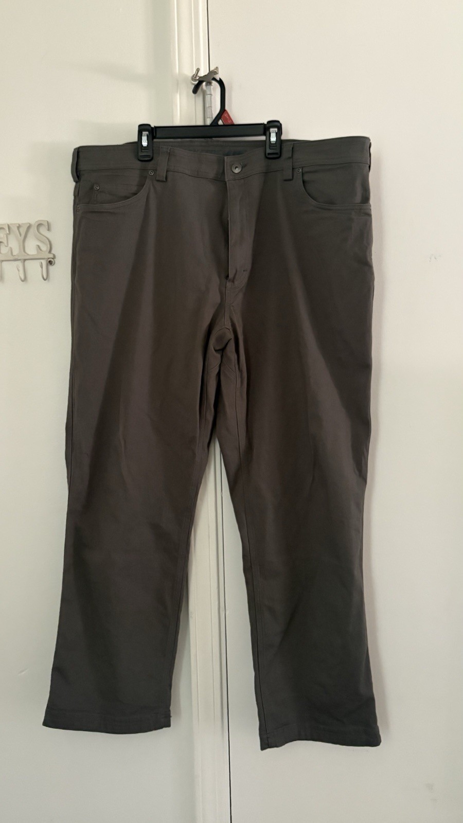 Duluth Trading Co. Gray Solid Carpenter Pants Men Regular Standard Fit 42