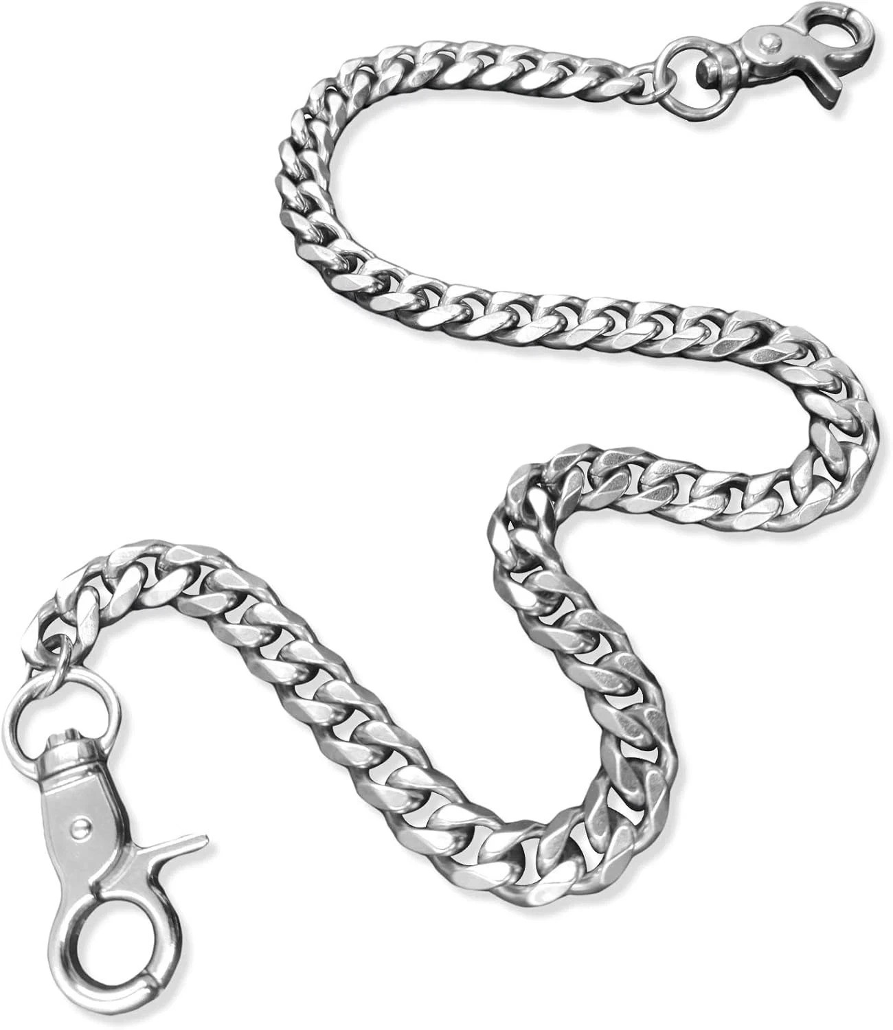 Heavy Duty Punk Wallet Cuban Chain 24″ Stainless Steel Jean Key Chain