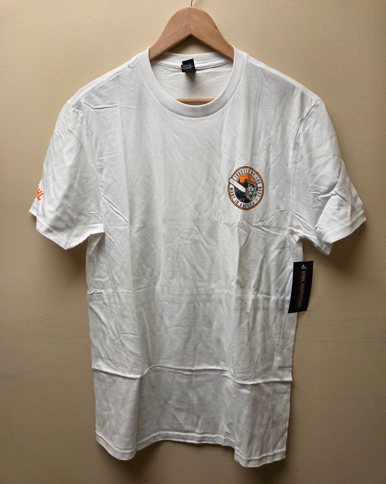 Official STIHL Trusted Graphic White T-shirt – M, L, XL, 2X, 3X & 4X Sizes