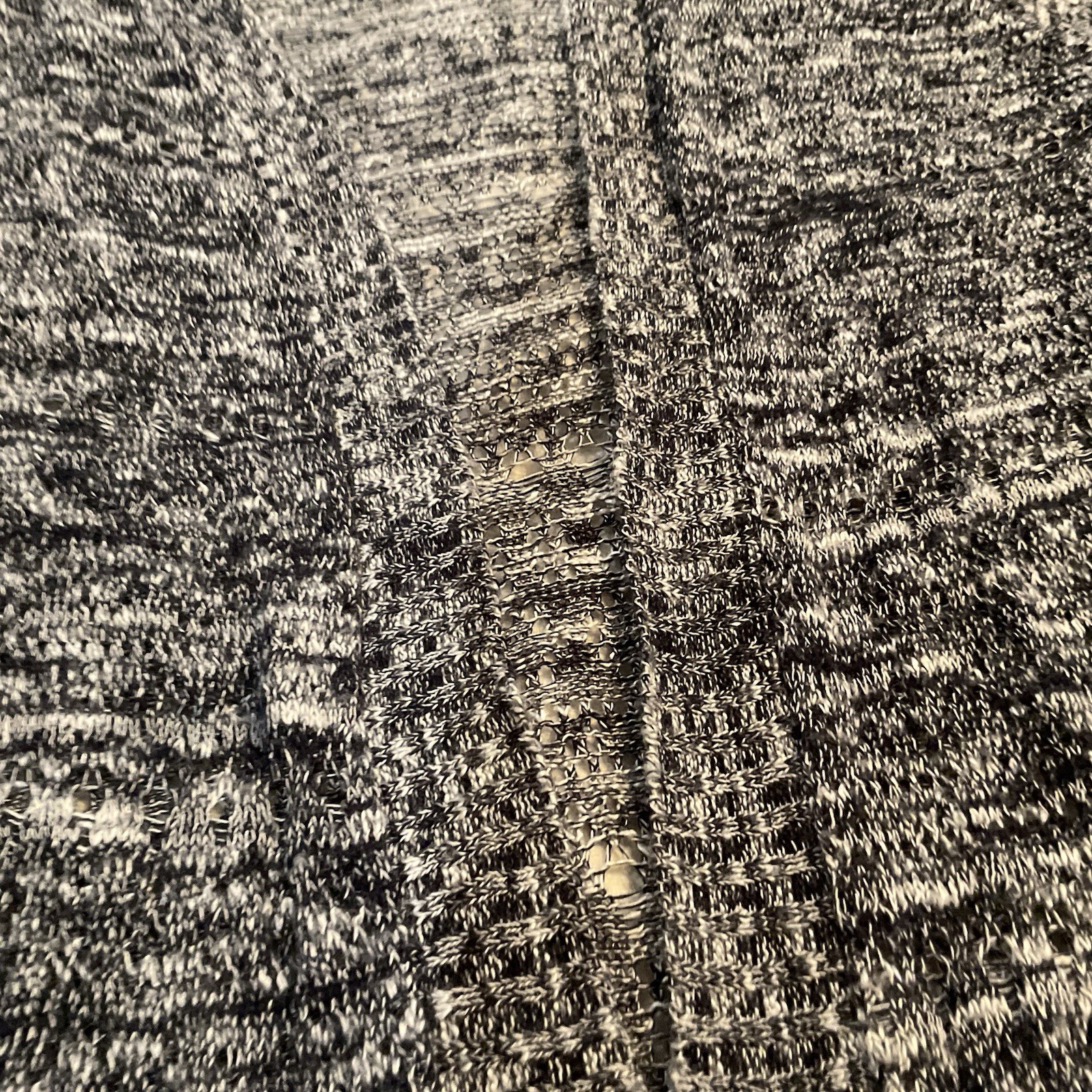 womens black and white striped sweater Cardigan xl