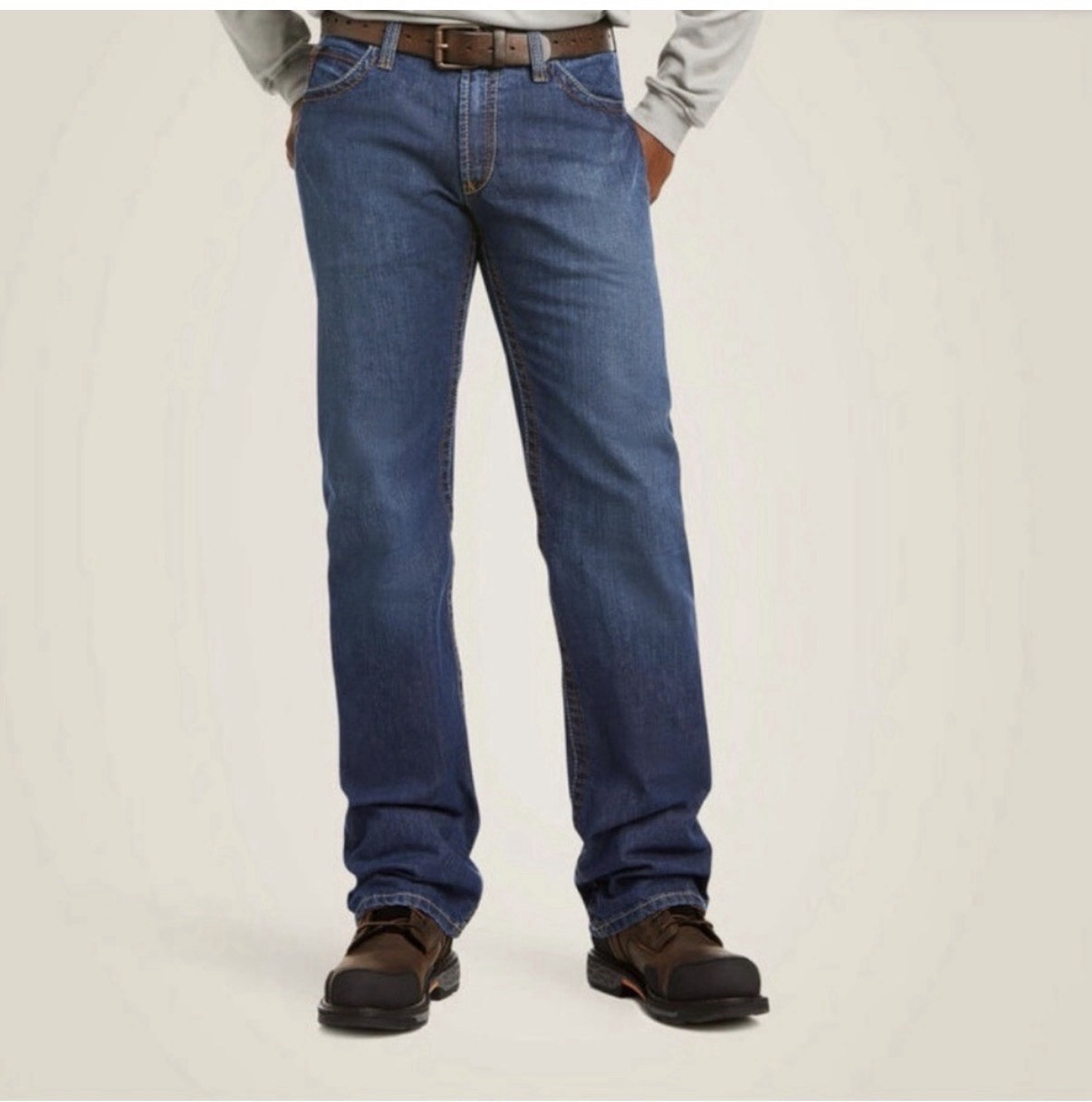 Ariat Men’s Jeans Work Relaxed Boot Cut Flame Resistant 35/34