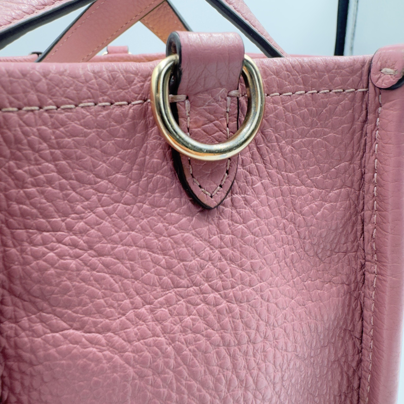 Coach Dempsey Tote 22 In True Pink Style C0971 Small Pebbled Leather bag