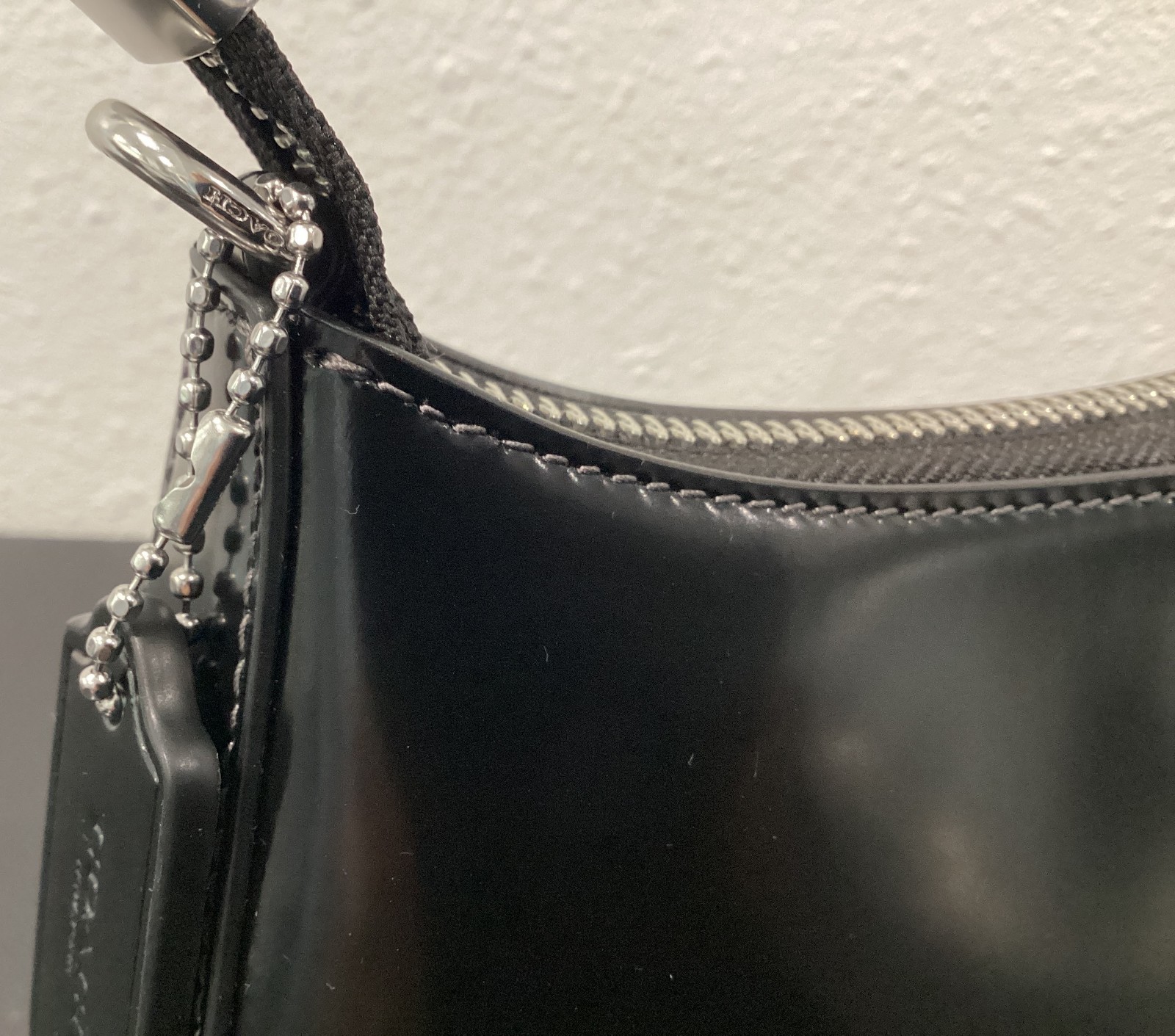 Coach Teri Mini CW310 Black 7.75″ x 4.75″ x 2.25″ Spazzolato Leather 2 Straps