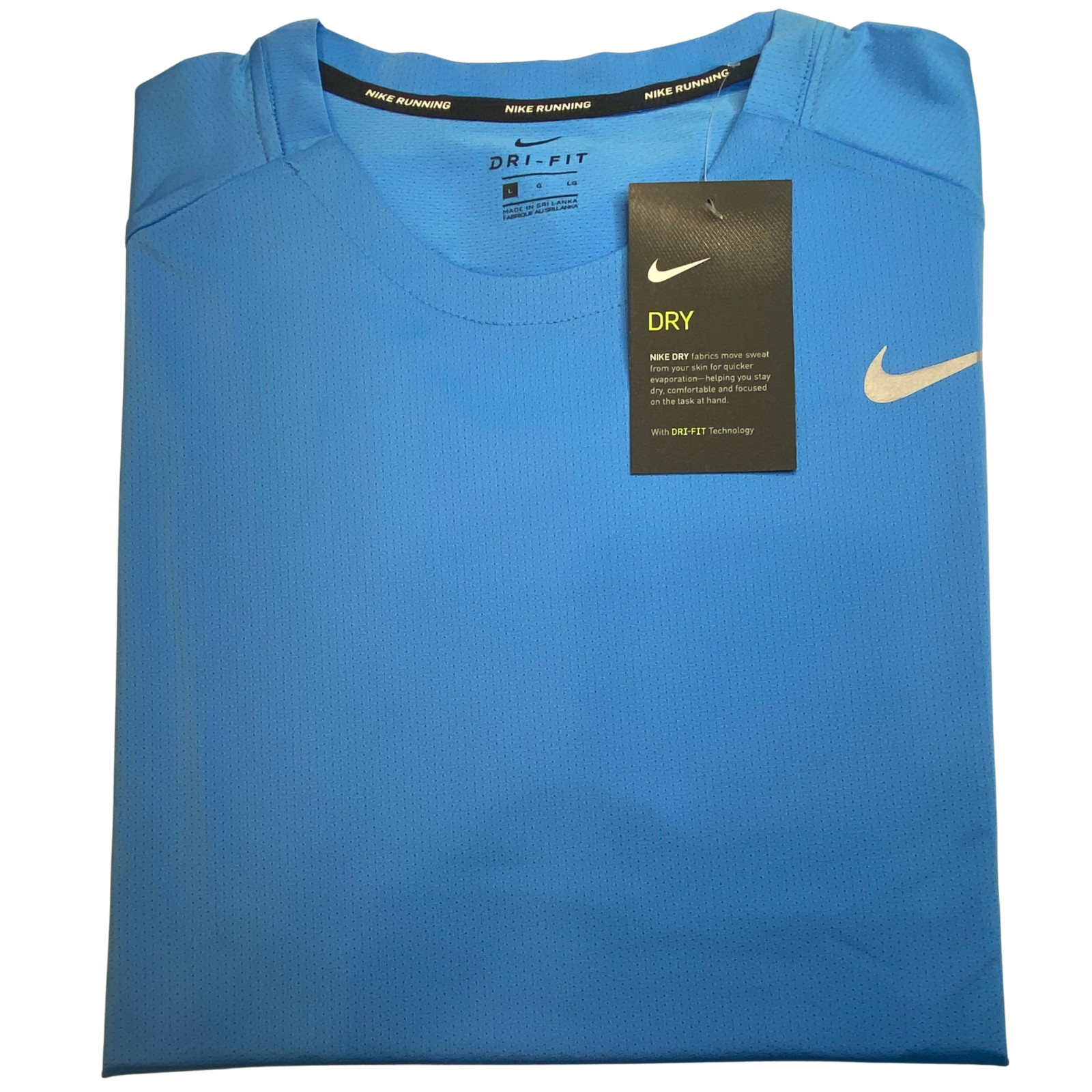 Nike Dri-Fit T-Shirt Athletic for Men Crew Neck Short Sleeve Work out Tee
