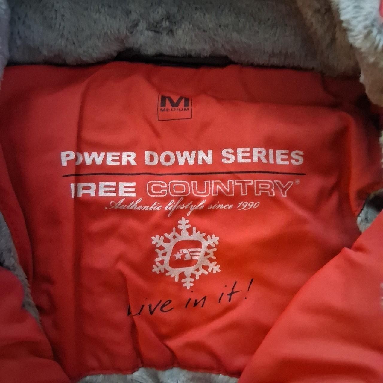 Free Country Power Down Series Winter Coat With Faux Fur Lined Hood Size Medium