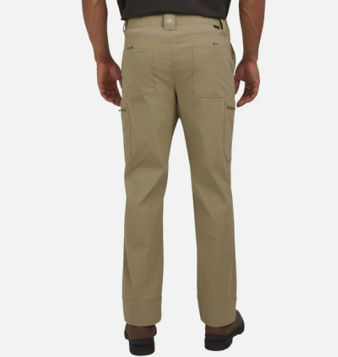 Wrangler Men’s Tech Pants regular Fit Pocket Waistband 36×32 TAN