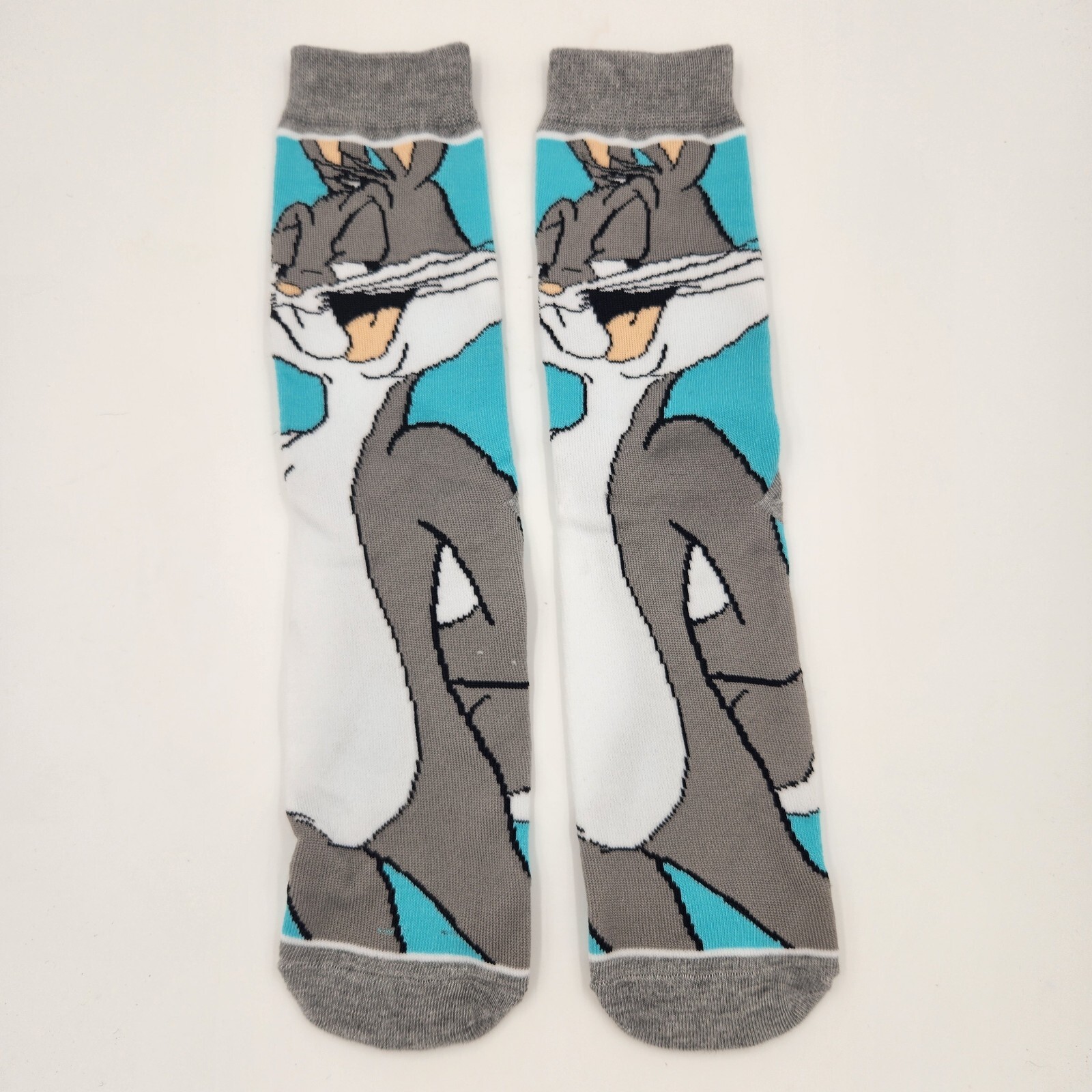 Bugs Bunny Cartoon Novelty Crew Socks, Adult Shoe Size 7-10, S1
