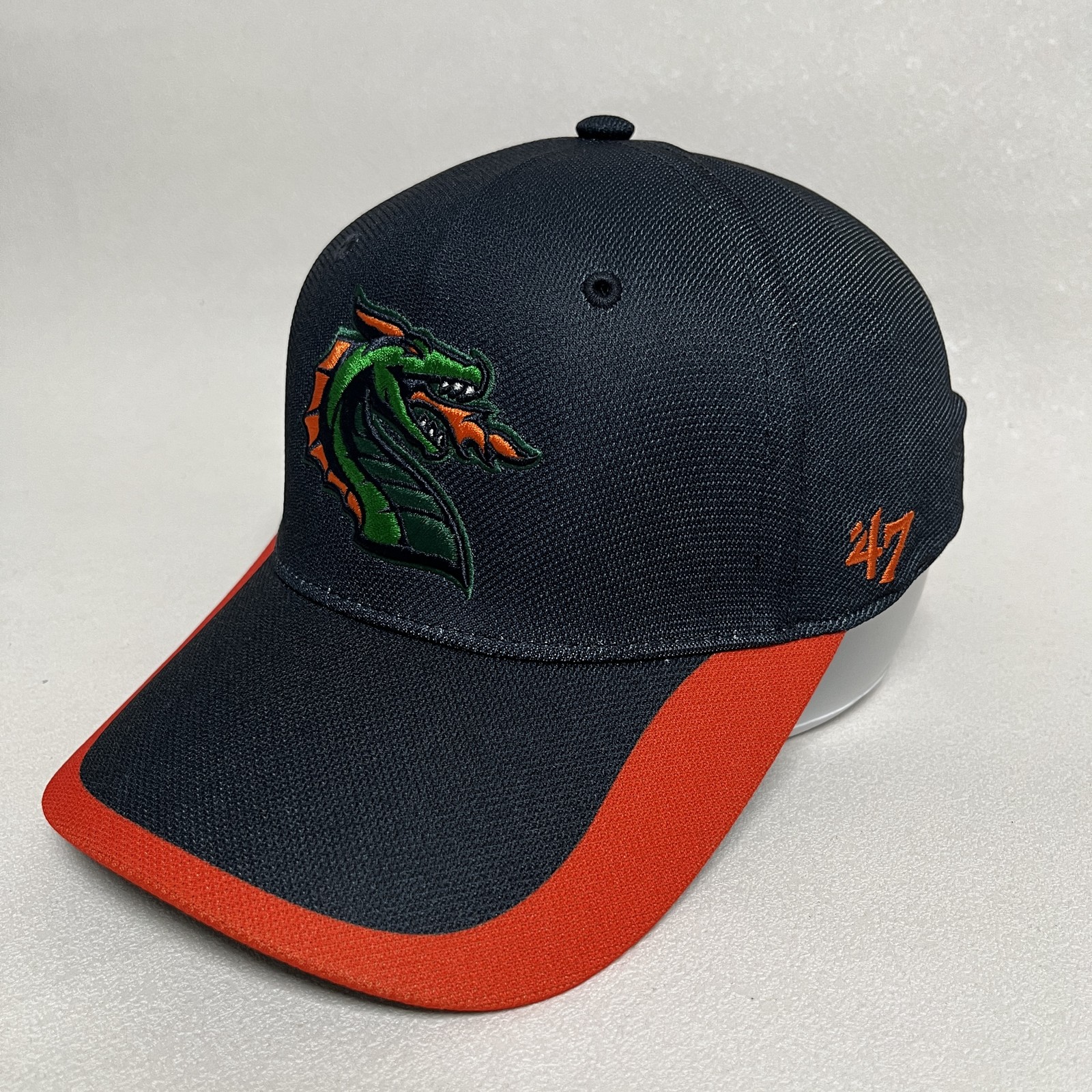 ’47 Seattle Dragons Fitted Cap Black Orange XFL Hat Retro