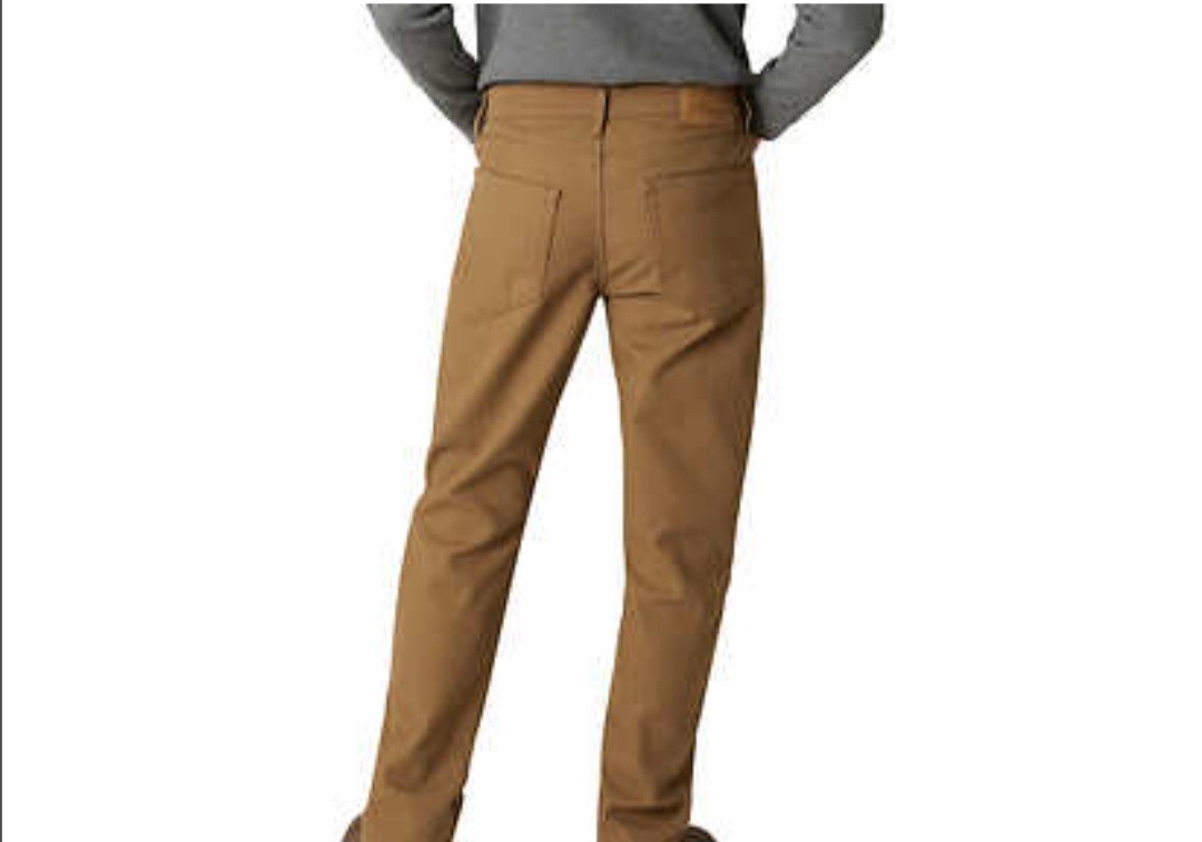 NWT WEATHERPROOF VINTAGE – Men’s NEW Stretch Canvas Fleece Lined Pants – 40×30