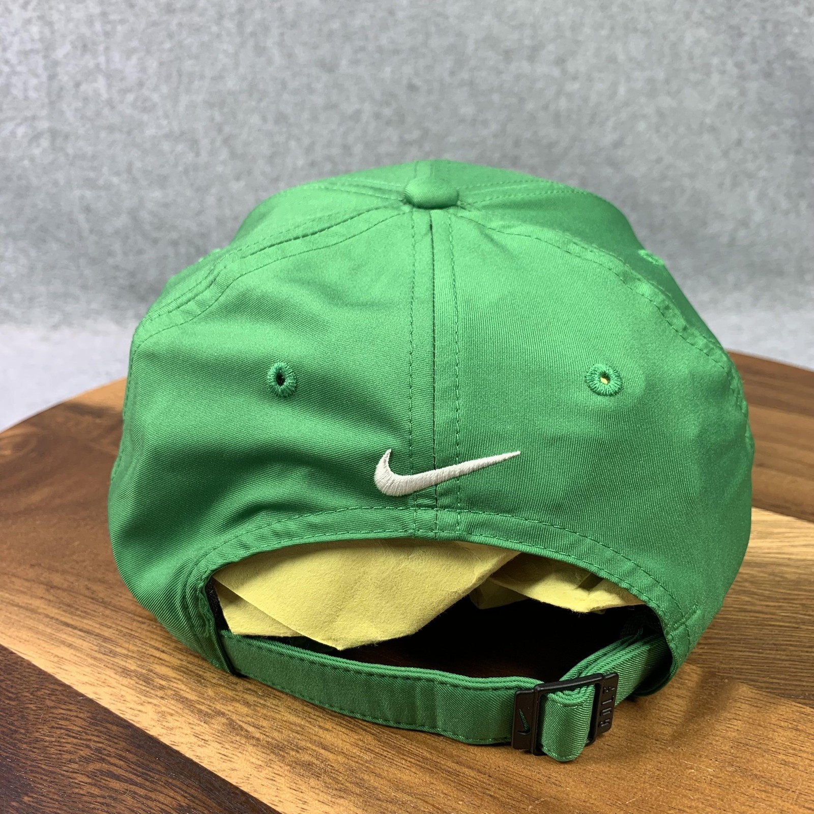 Nike Legacy91 16 Logo Hat Cap Strap Back Green Dri-FIT Golf Mens One Size