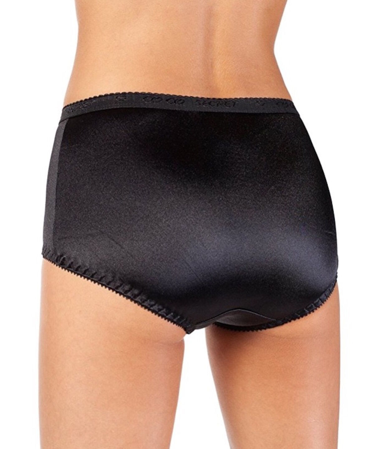 3 6 Women High Waist Full Coverage Shiny Smooth Silky Satin Brief Panties Undies