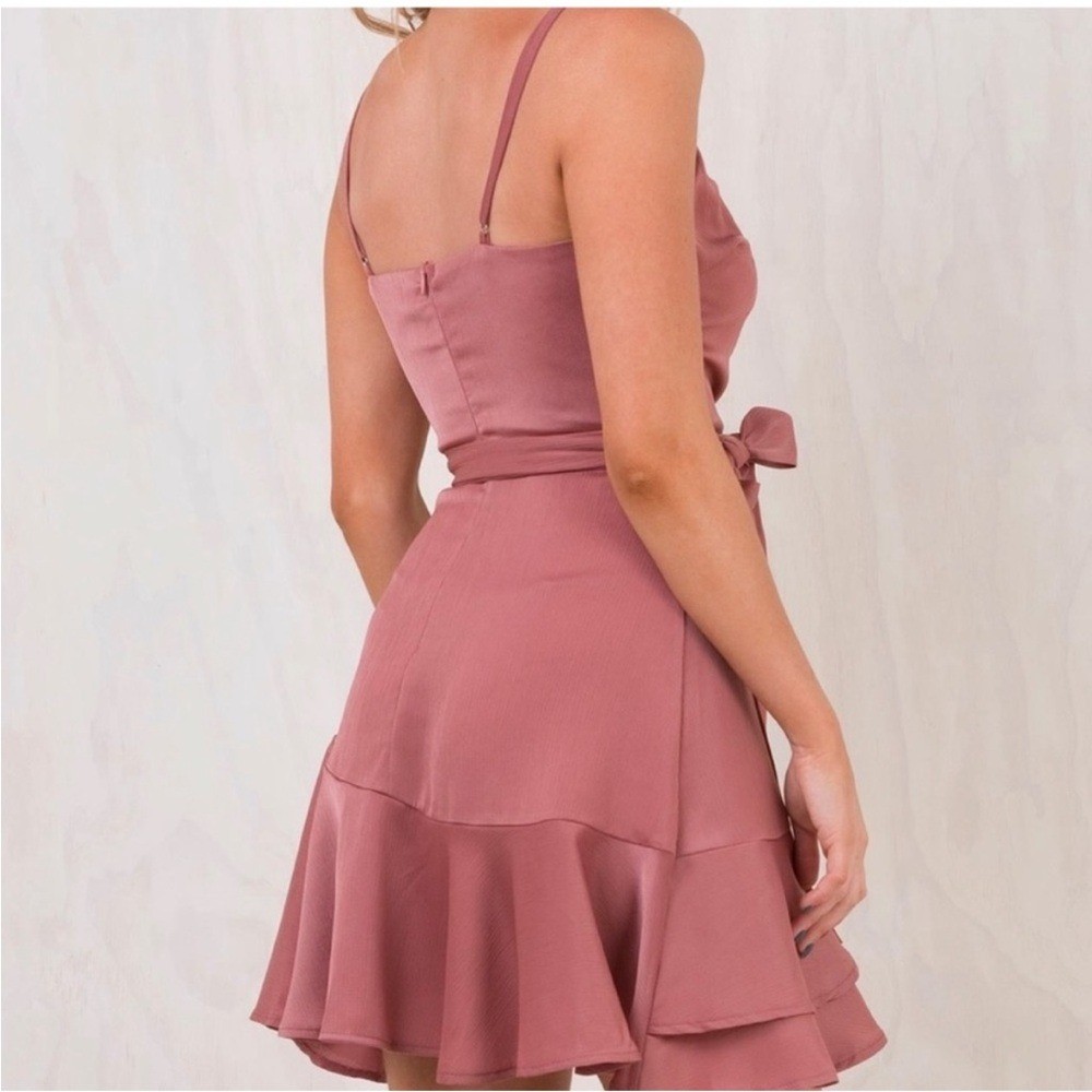 Princess Polly Watermelon Champagne Mini Elegant Dress, Size US 4