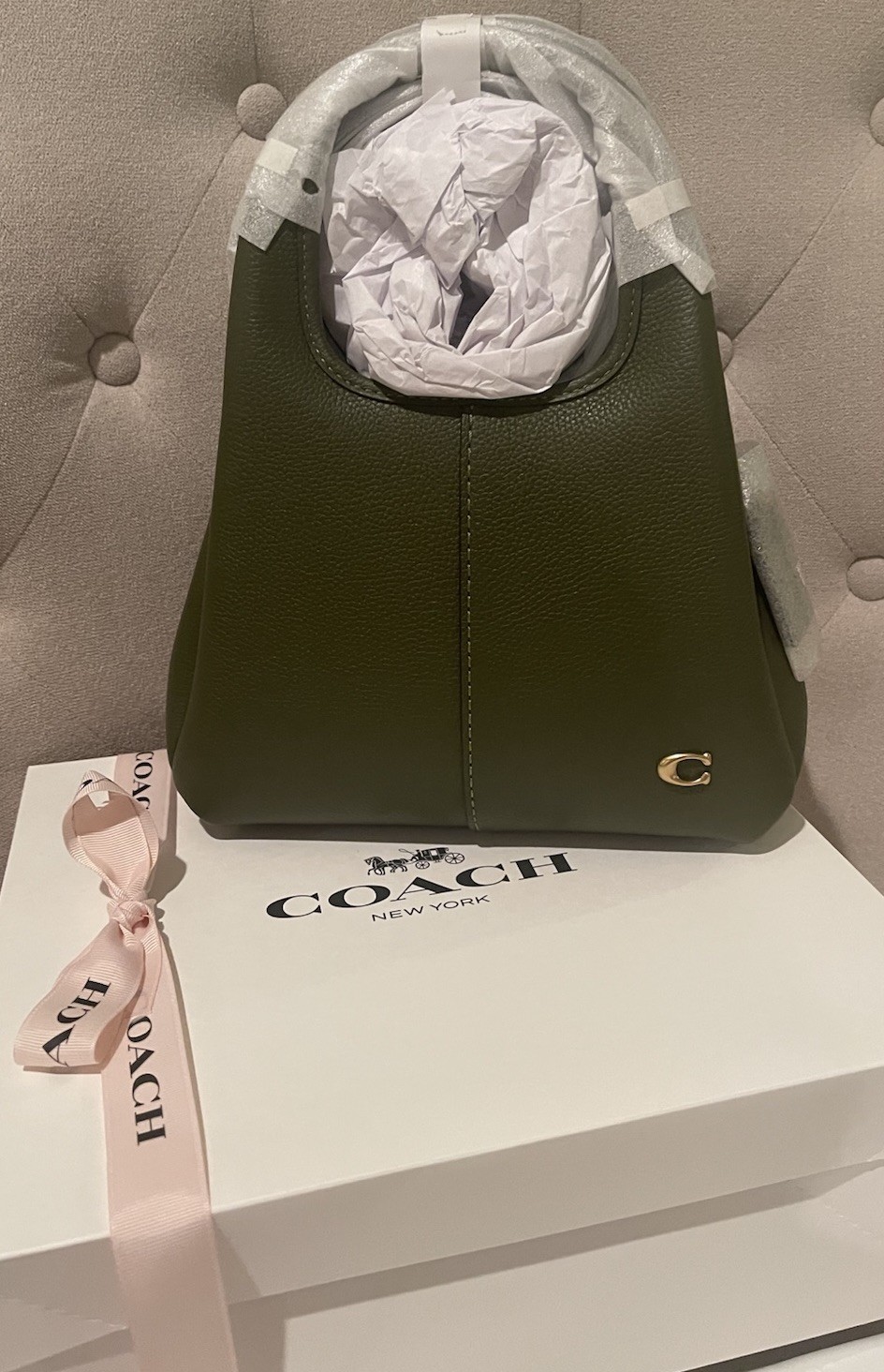 Coach Lana 23 Shoulder /Crossbody Bag In Olive NWT