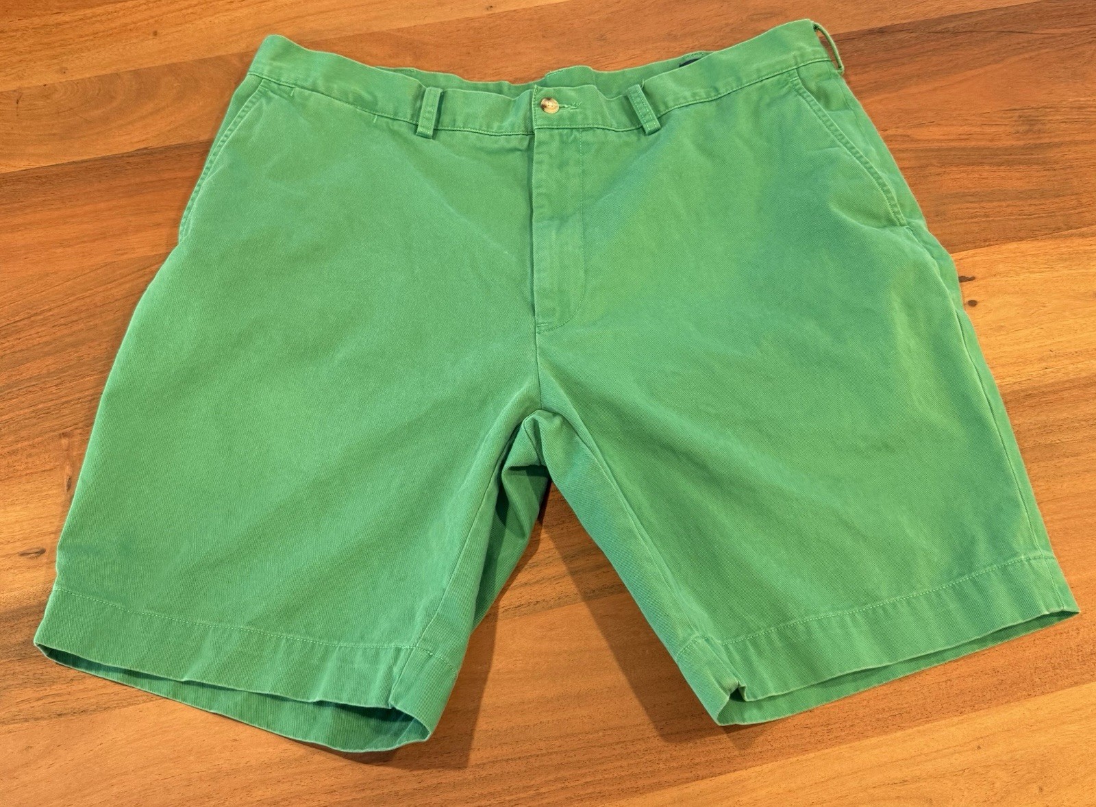 Polo Ralph Lauren Classic Chino Shorts Kelly Green Men’s 38 Cotton 9” Inseam
