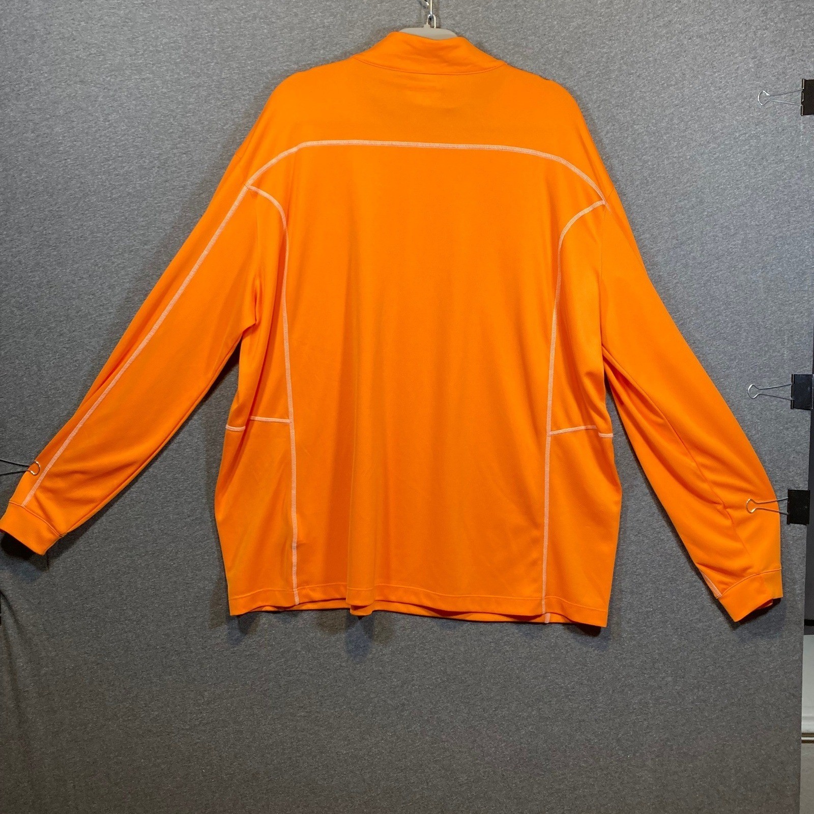 Columbia Golf Mens Orange Omni-Wick Shotgun 1/4 Zip Pullover 2XL 16S60ML