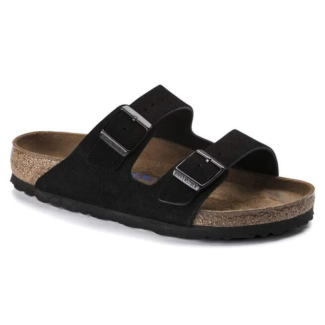 Birkenstock Arizona Black Suede Leather Unisex Sandals Size EU 37-45