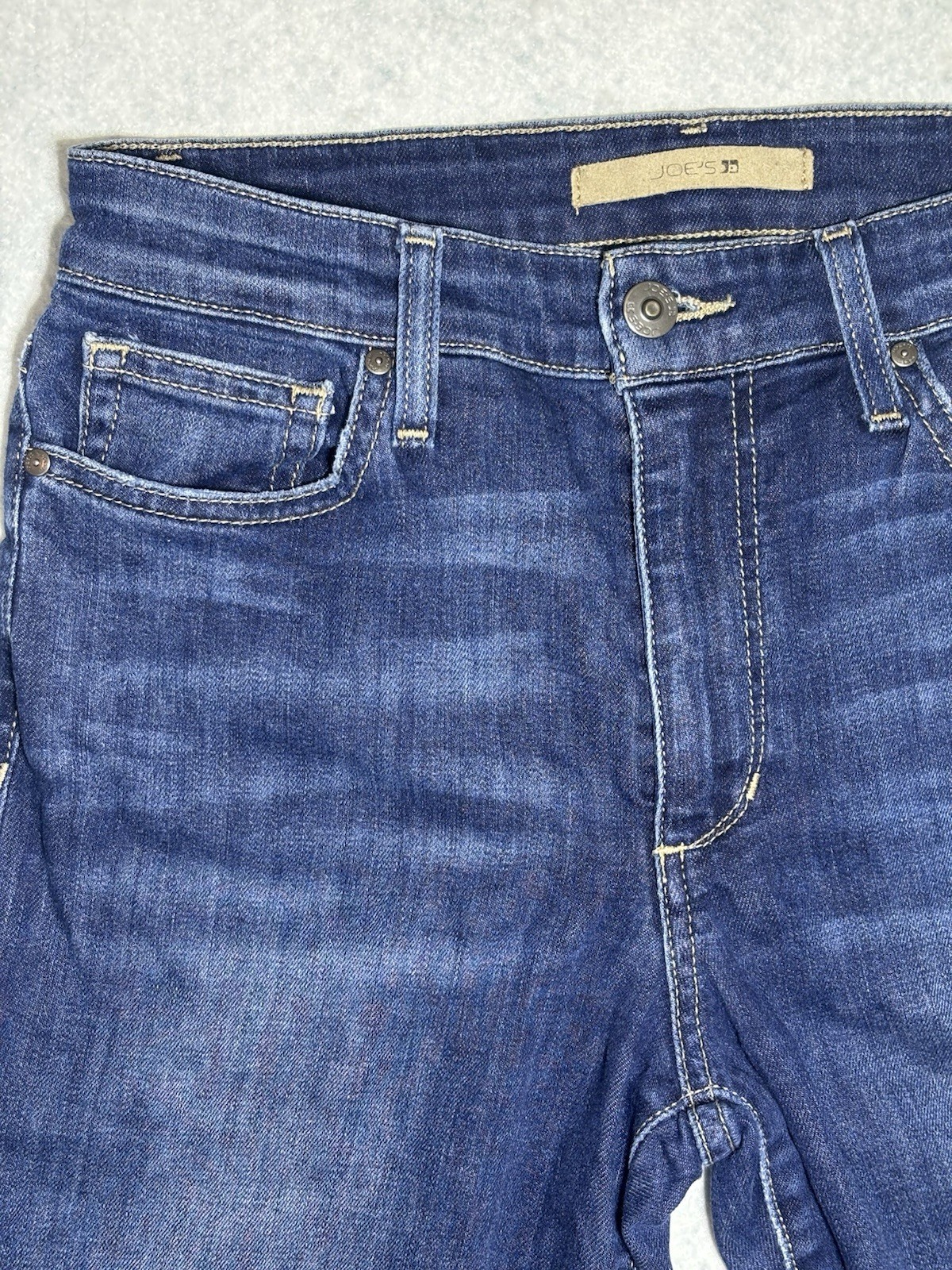 Joe’s Women’s High Rise Skinny Dark Wash Blue Denim Jeans Stretch 5-Pocket