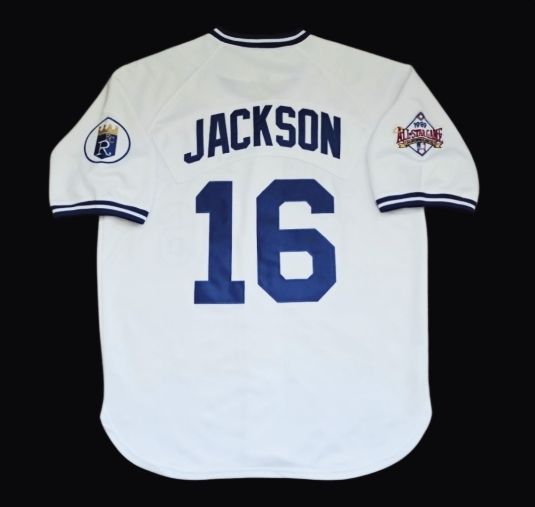 Bo Jackson Kansas City Royals Button-Up All-Star Men’s Home Baseball Jersey