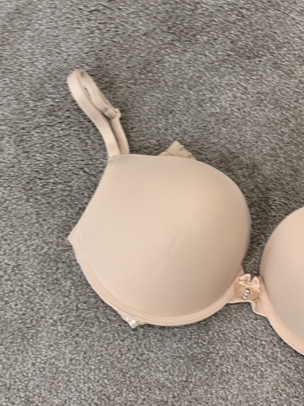 Smart & Sexy Push Up Bra Womens Size 34C Color Beige Add up to 2 Cup Sizes NWT