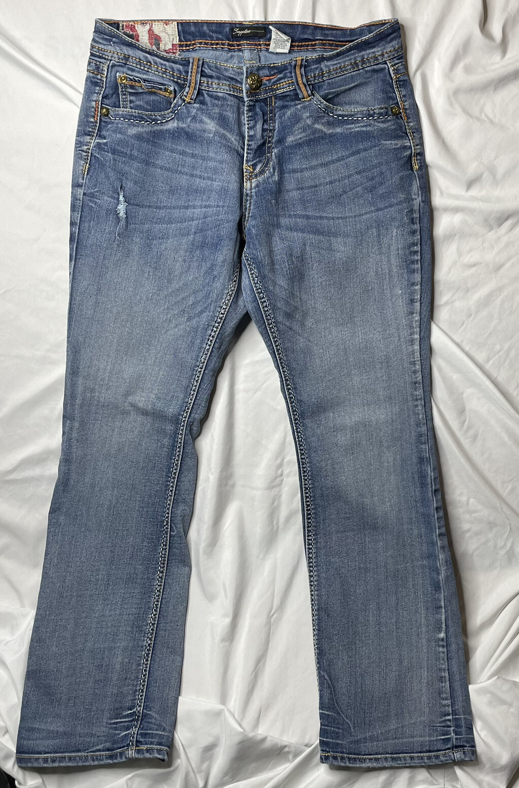 Supplies Jeans Bootcut Ripped Mid Rise Cotton Blend Denim Women’s Sz. 10
