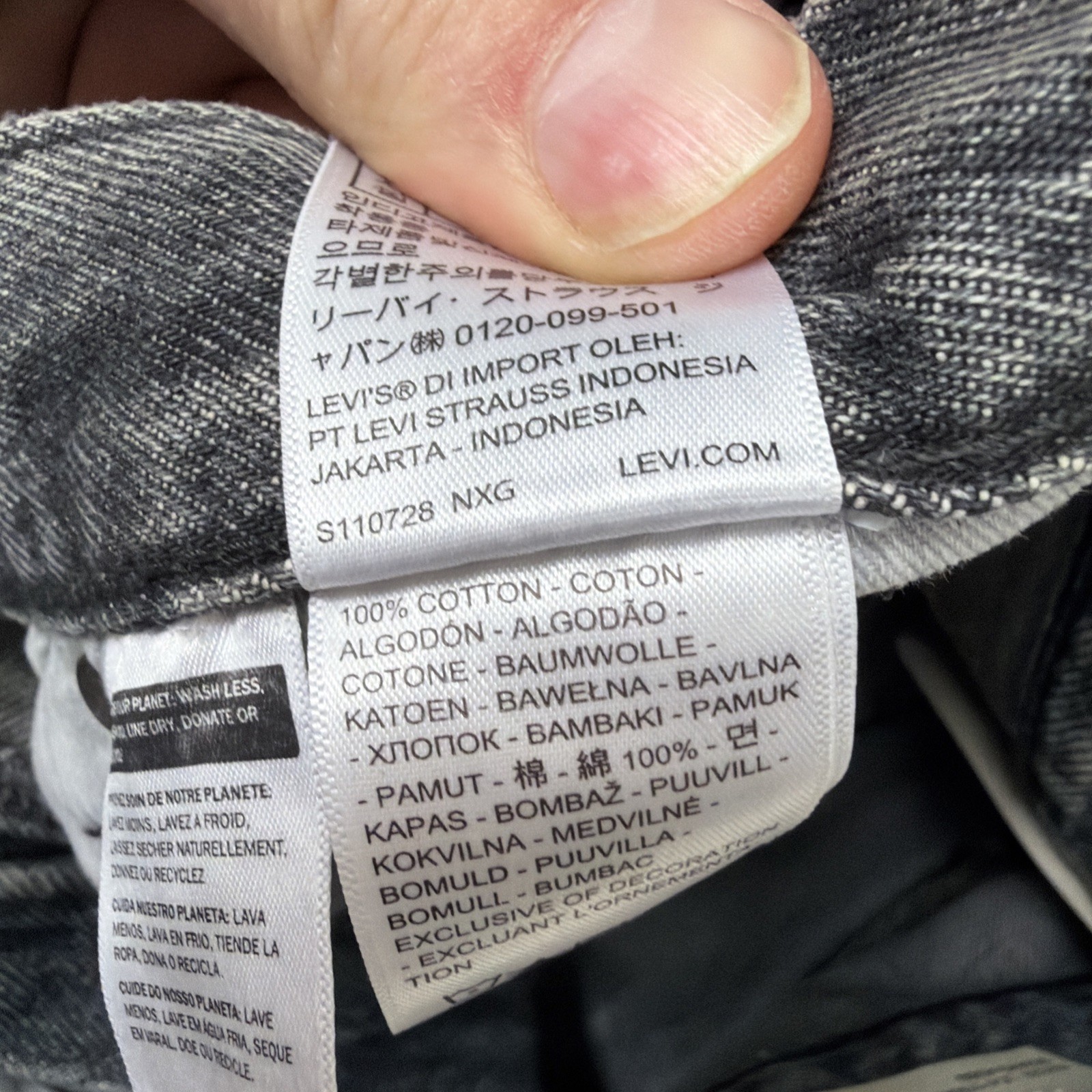 Levi’s Premium 578 Baggy Denim Jeans Men’s Size 31×30 Gray Cotton Y2K