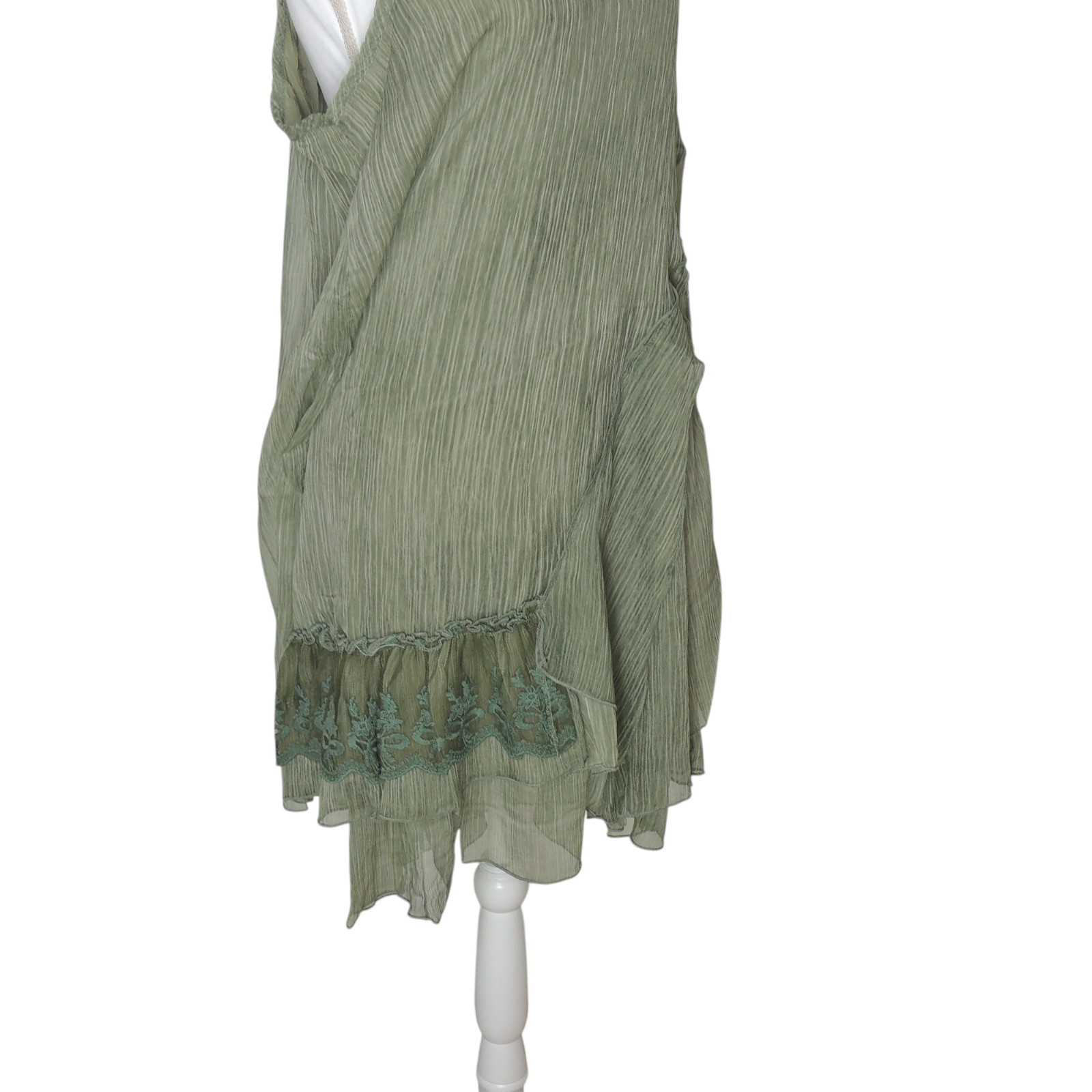 Pretty Angel Lined Tunic Tank Top Lined Blouse 60200 GN Green Large
