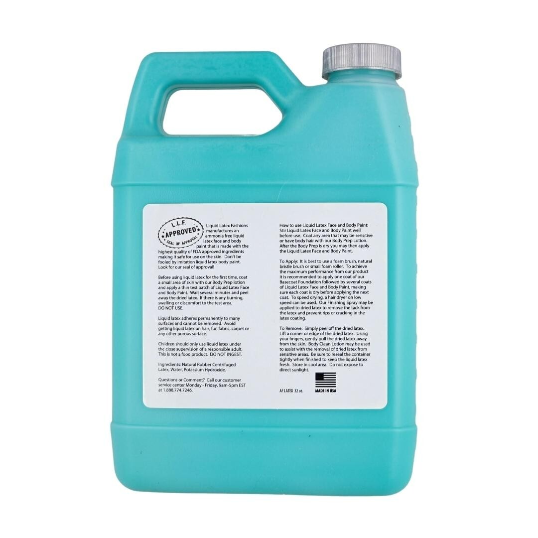 Green 32 Fl Oz – Liquid Latex Face and Body Paint for Cosplay, Halloween, Party