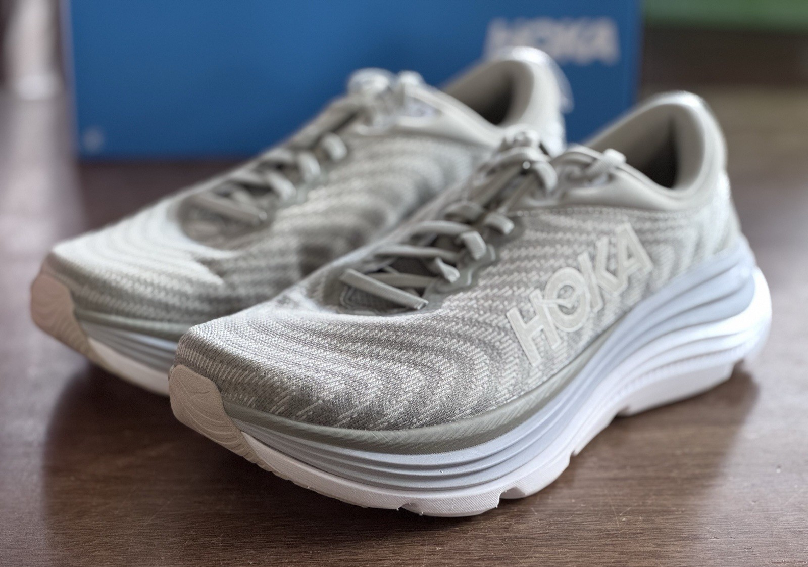 Men’s Size 9.5 Hoka Gaviota 5 Gray 1127929 BYT New In Box
