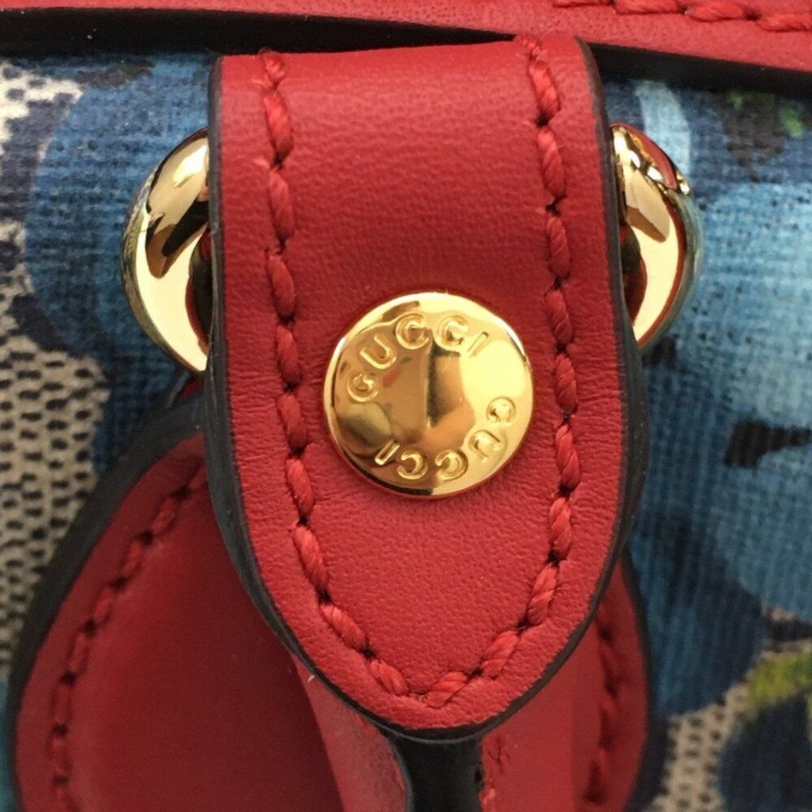 GUCCI-Mini GG Supreme Blooms Print Bag Crossbody NWT 100% Authentic