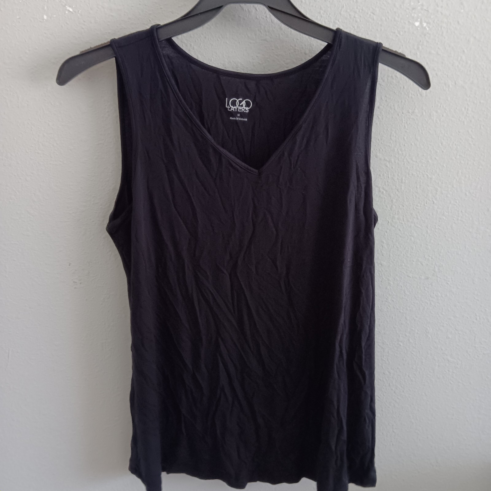 LOGO Layers by Lori Goldstein 2-Pack Crew and V-Neck Tanks, Sz XL a702428
