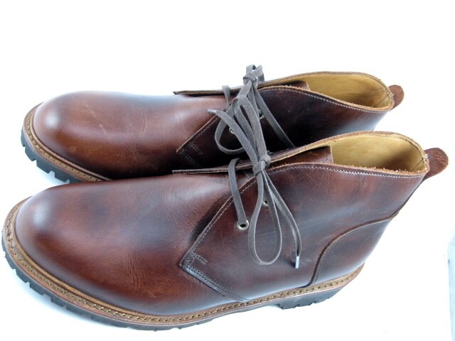 NEW Allen Edmonds “CHANDLER” LUG CHUKKA Boot 9.5 E(L) & 9.5 D(R) Brown(549N)