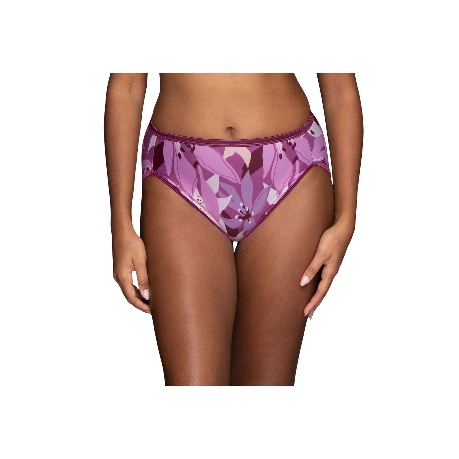 4 Pack Vanity Fair Illumination Hi-Cut Brief 13108 Native Lily Women Sz 7-10 NWT