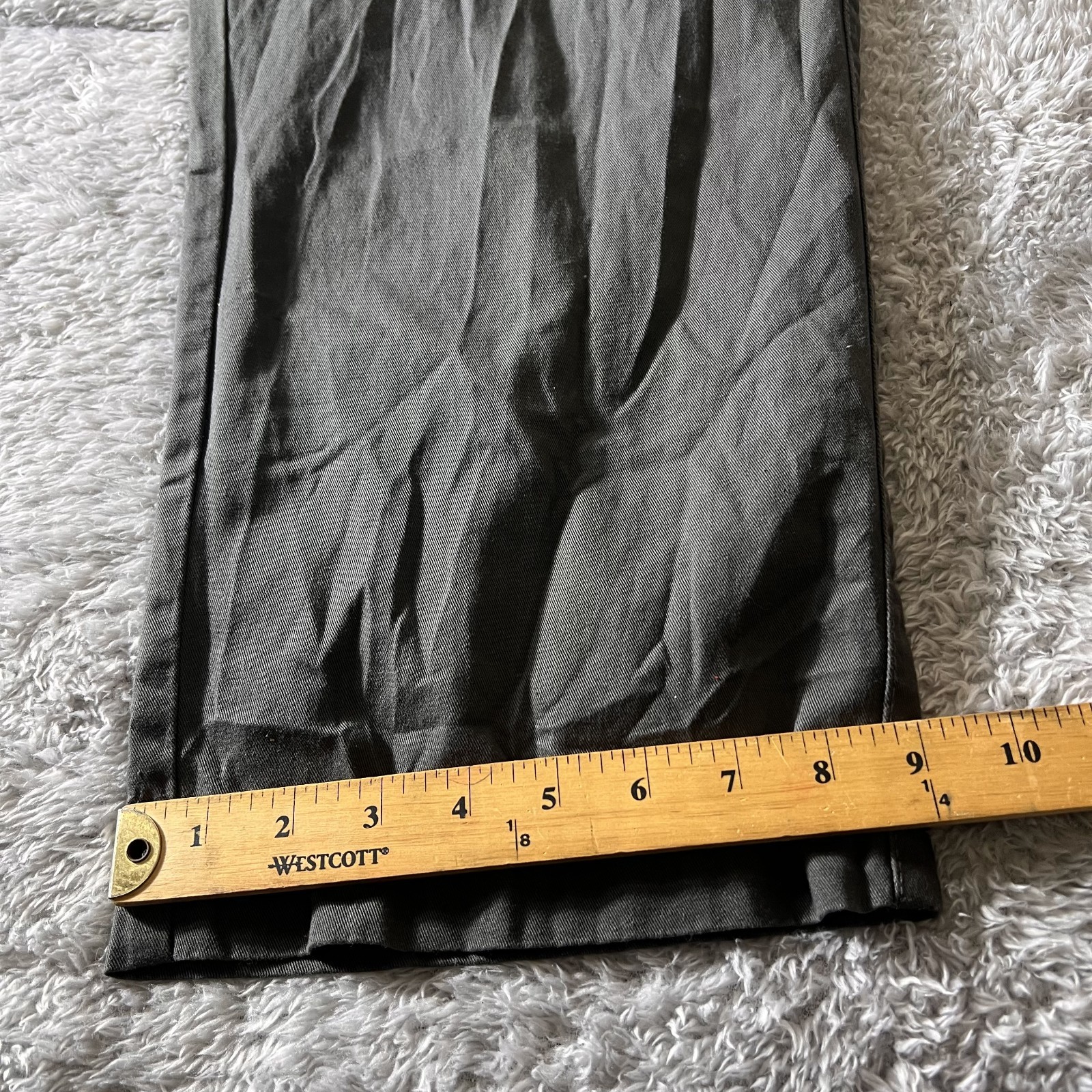 BT Essentials by DXL Chino Pants Mens 48×30 Gray Cotton Straight Leg Career