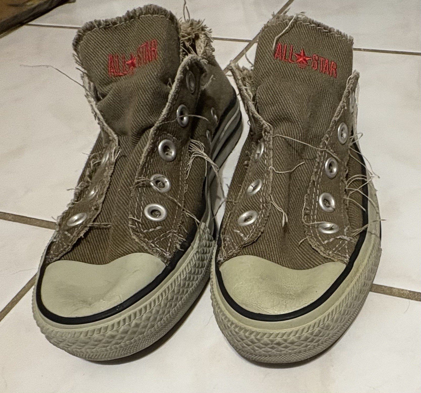 Converse All Star Men’s High Top Lace-Up Sneakers Brown Canvas