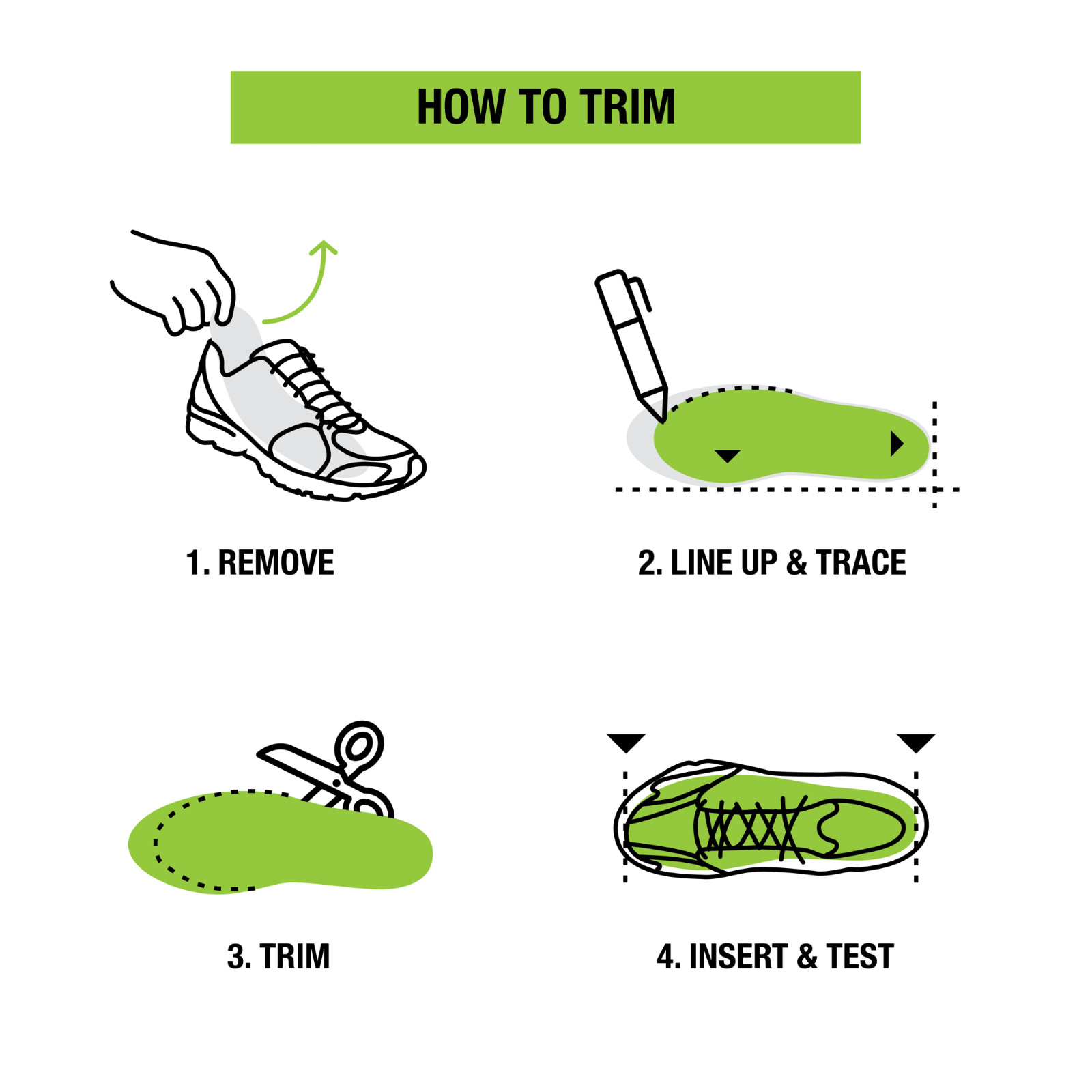 SUPERFEET Premium Green Insoles Inserts Orthotics New C D E F FREE FAST SHIP