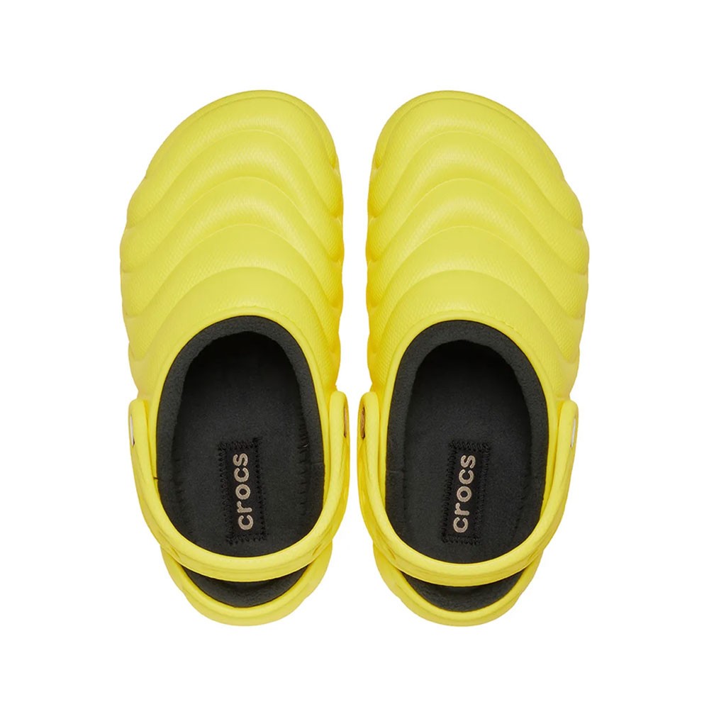 New CROCS Womens CLASSIC LINED OVERPUFF CLOG 210059-77J CYBER YELLOW US W 5-9