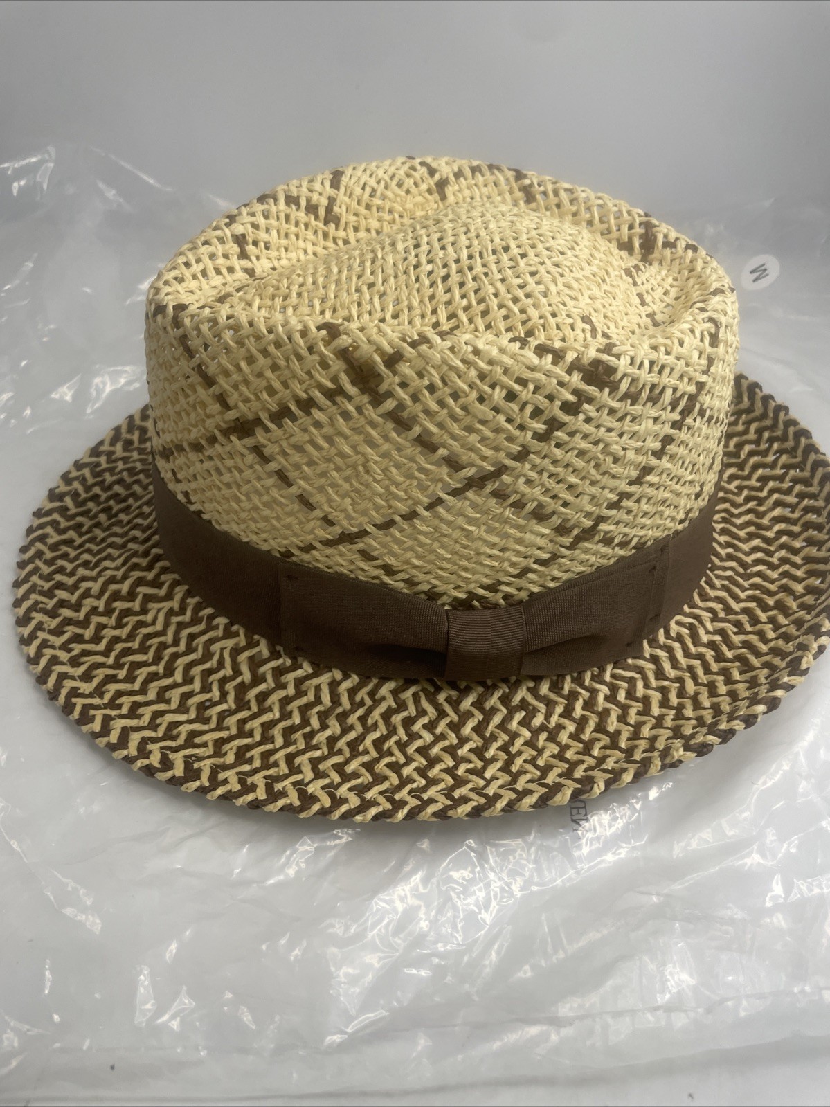 Bruno Capelo Enrico Collection Fedora. Brown/Tan. Size M. FREE SHIPPING