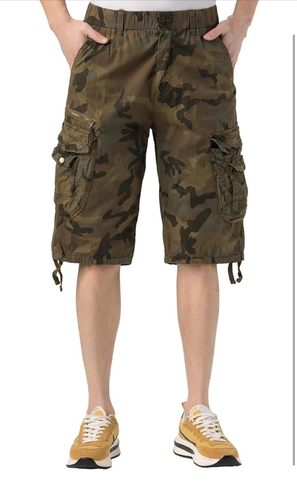 Mens Army Camouflage Shorts Cargo Shorts Half Pants Summer Casual Shorts