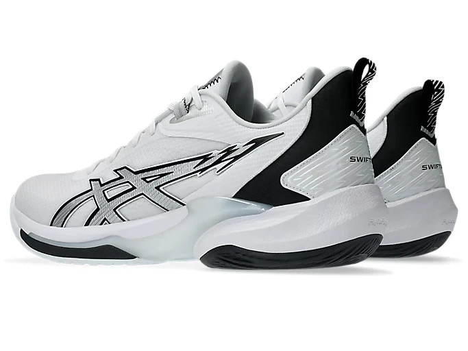 ASICS SWIFTACE 1063A114 100 White Black Basketball Shoes