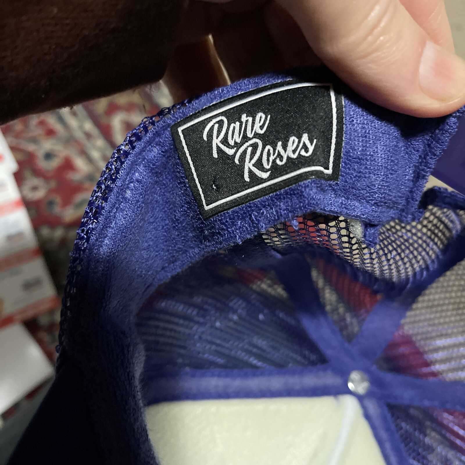 “Rare Roses” FTC Purple Finer Things In Life Baseball Cap Hat Mens Trucker
