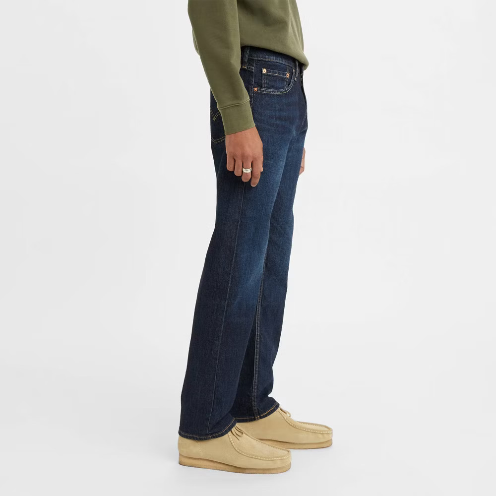 Levi Men 505 Regular Fit Straight Jeans – Dark Wash 30×30