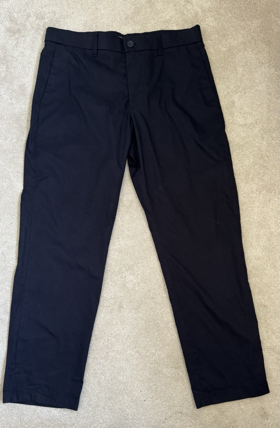 M&S AUTOGRAPH DARK NAVY LIGHTWEIGHT CHINOS SIZE W 34 / L 29